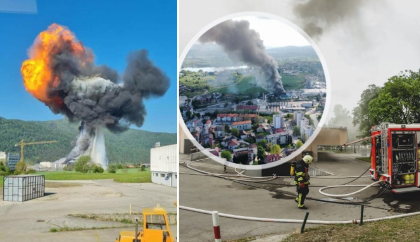 ЗАСТРАШУВАЧКА ГЛЕТКА: Ова е моментот на експлозијата во Словенија (ФОТО)