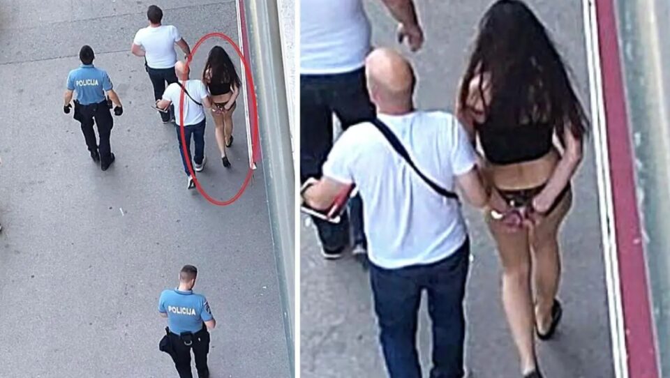 ФОТО: Полицијата приведе девојка по гаќички, соседите тврдат дека имала нож- драма во Загреб