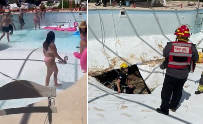 ВИДЕО: Едно лице загина откако се отвори ОГРОМНА ДУПКА под базен полн со луѓе (вознемирувачка снимка)