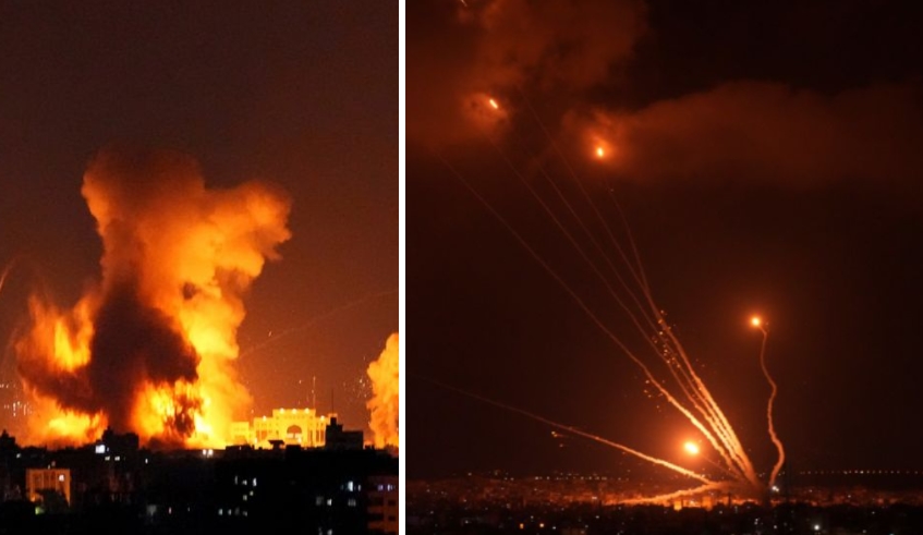 ВОНРЕДНА ВЕСТ: Вечерва ескалираше судирот во Газа- погледнете како ЖЕЛЕЗНАТА КУПОЛА соборува проектили (ФОТО+ВИДЕО)