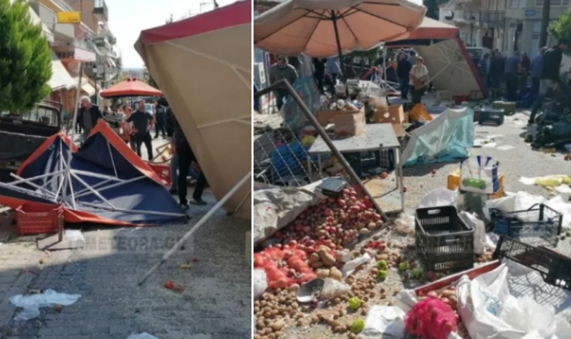 (фото) „СИ ЈА УБИВ СОПРУГАТА“: Тежок инцидент на пазар откако се заглавила педалата за гас на камионет- несреќа во Грција