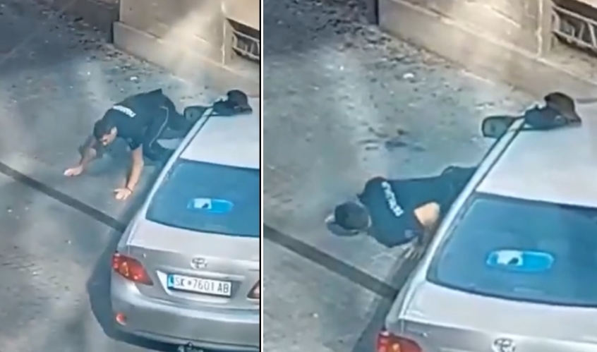 ВИДЕО: Полицаец од Скопје стана хит на социјалните мрежи и ја насмеа цела Македонија