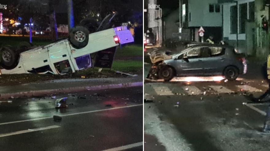 (фотографии) СТРАВИЧЕН СУДИР: Теренец помина на црвено и предизвика страшна сообраќајка во Брчко