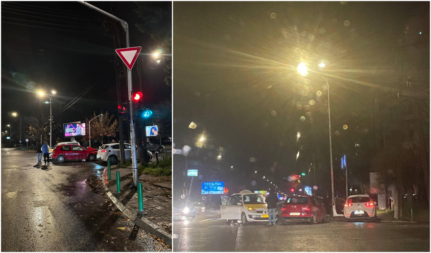 ФОТО: Тешка сообраќајка вечерва во центарот на Скопје