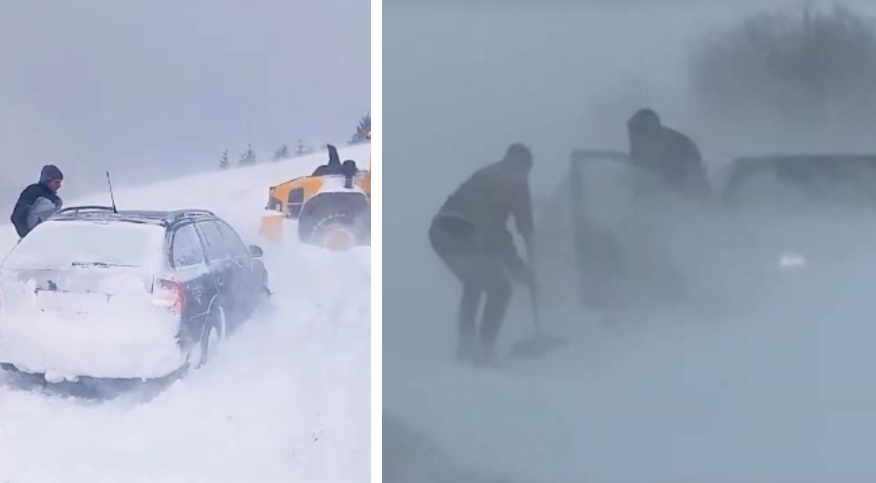 ЗАСТРАШУВАЧКИ СНИМКИ доаѓаат од соседна Србија: Снежна бура парализираше делови од Србија, на некои места како СУДНИОТ ДЕН(фото+видео)