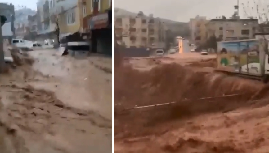ВИДЕО: По разорните земјотреси, страшни снимки доаѓаат од поплави во Турција