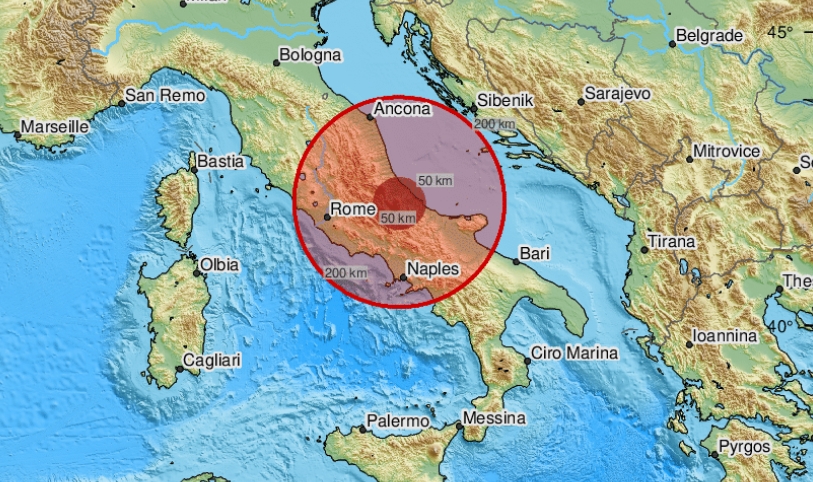 ВОНРЕДНА ВЕСТ: Силен земјотрес доцна вечерва ја погоди Италија!