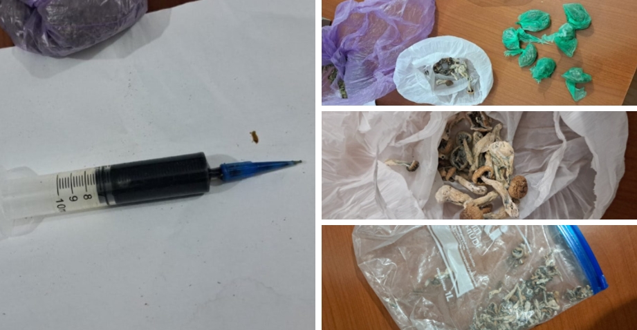 Погледнете што најде полицијата кај дилер од Велес: Халуциногени печурки и шприц со хашиш смола (ФОТО)